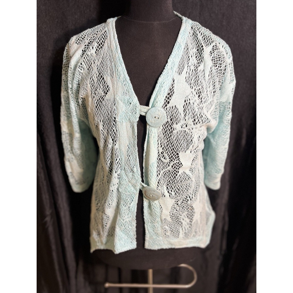 NWT WOMENS LULA B BLUE TOP COVER SIZE SMALL (2231)